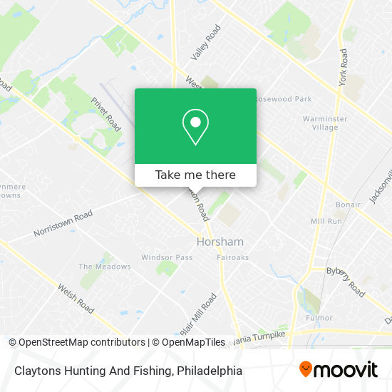 Mapa de Claytons Hunting And Fishing