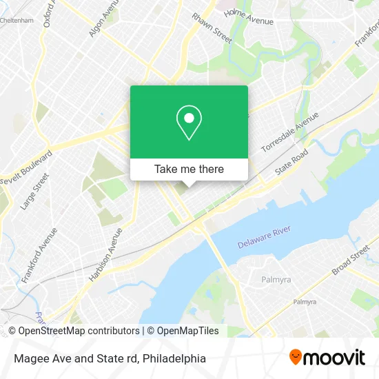 Magee Ave and State rd map