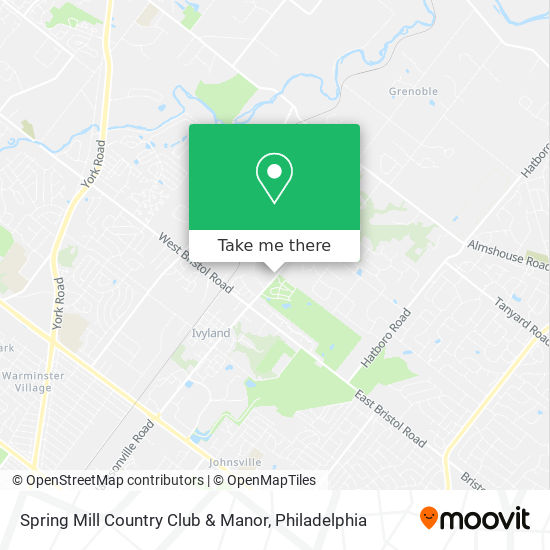 Spring Mill Country Club & Manor map