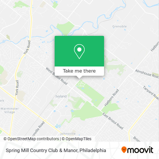 Mapa de Spring Mill Country Club & Manor