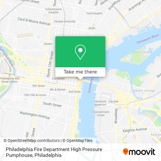 Philadelphia Fire Department High Pressure Pumphouse map