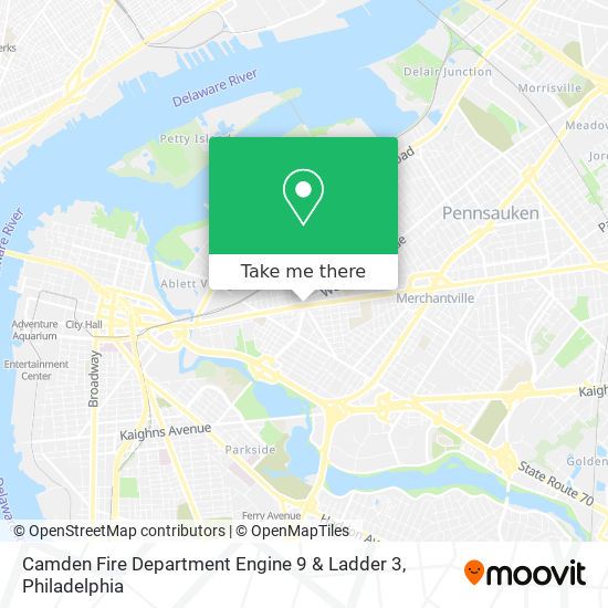 Camden Fire Department Engine 9 & Ladder 3 map