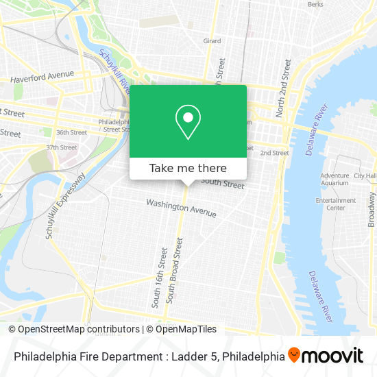 Mapa de Philadelphia Fire Department : Ladder 5