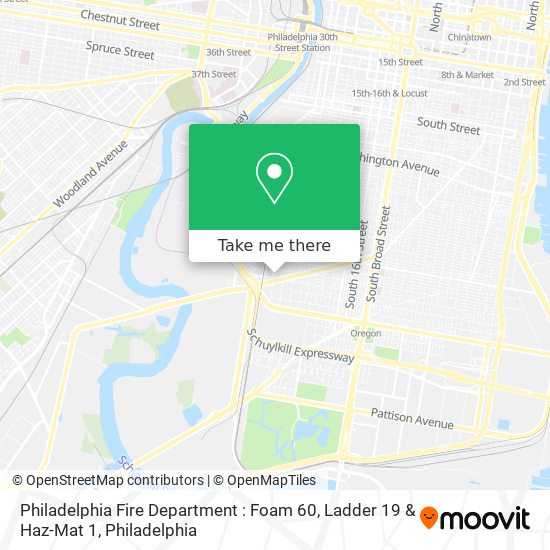 Philadelphia Fire Department : Foam 60, Ladder 19 & Haz-Mat 1 map