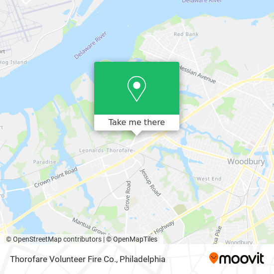 Thorofare Volunteer Fire Co. map