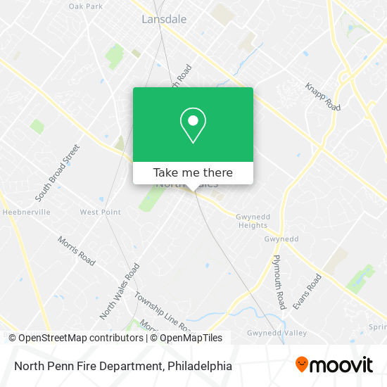 North Penn Fire Department map