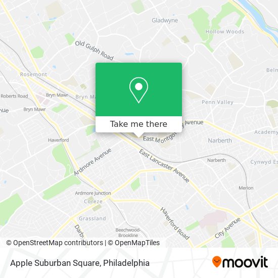 Mapa de Apple Suburban Square