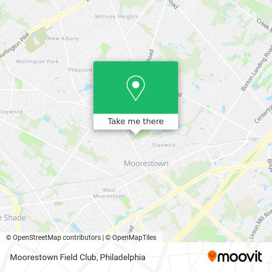 Mapa de Moorestown Field Club