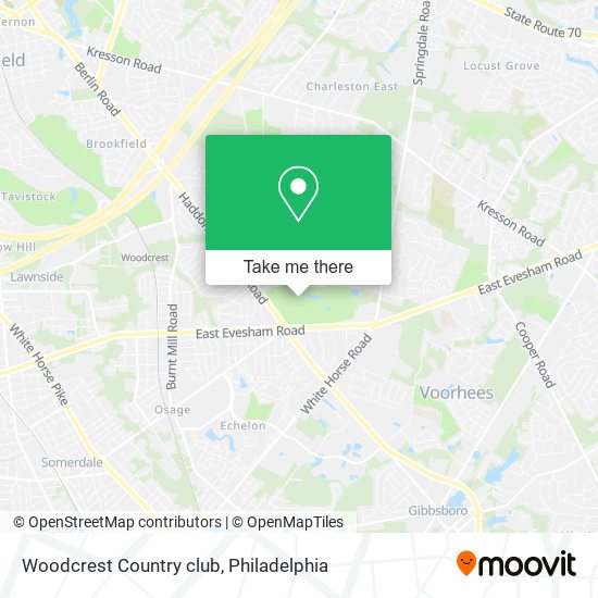 Mapa de Woodcrest Country club