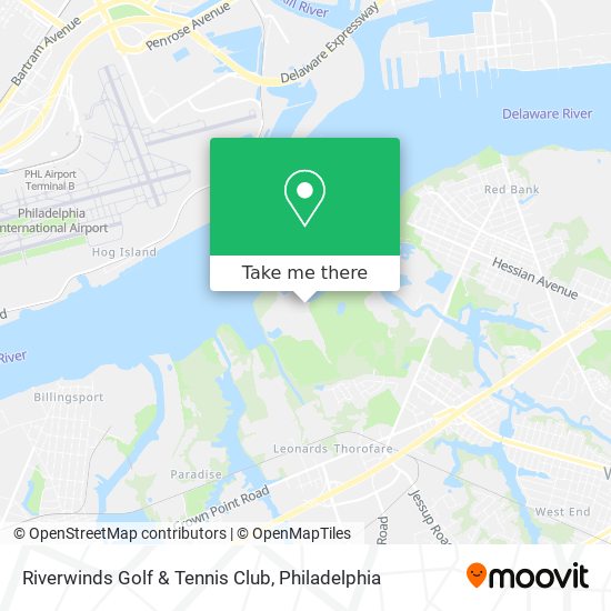 Riverwinds Golf & Tennis Club map