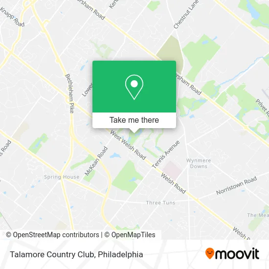 Talamore Country Club map