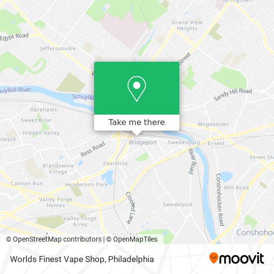 Worlds Finest Vape Shop map