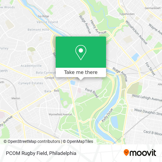 PCOM Rugby Field map