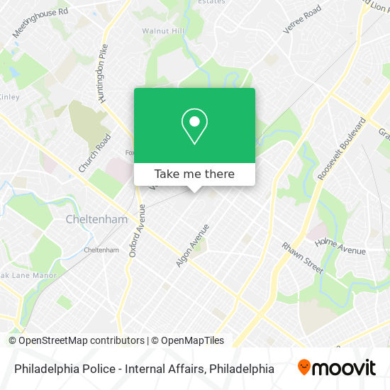 Philadelphia Police - Internal Affairs map