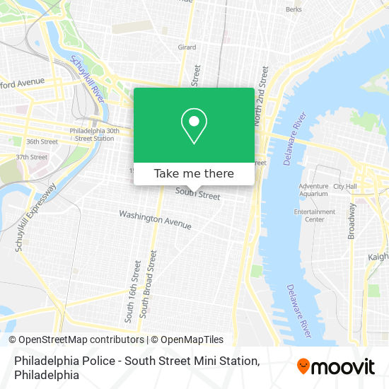 Philadelphia Police - South Street Mini Station map