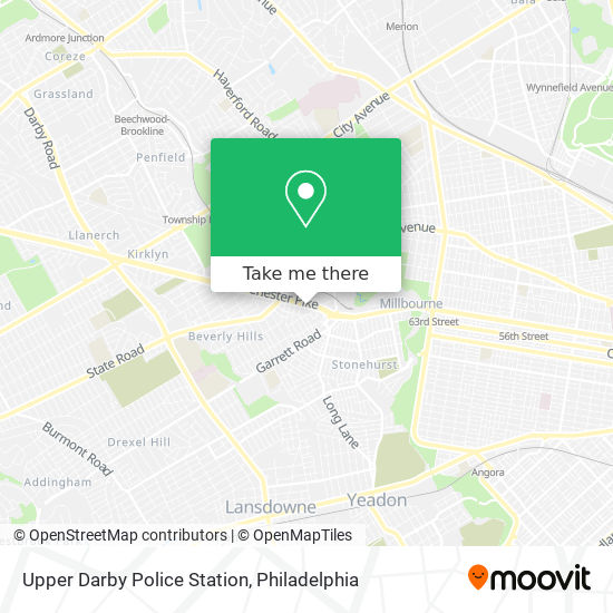 Upper Darby Police Station map