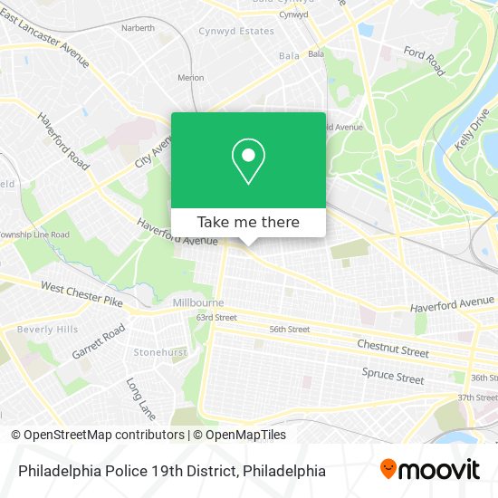 Philadelphia Police 19th District map