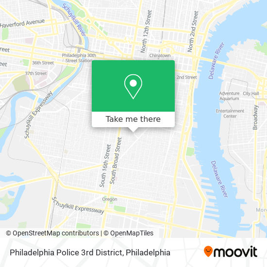 Mapa de Philadelphia Police 3rd District