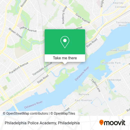 Philadelphia Police Academy map