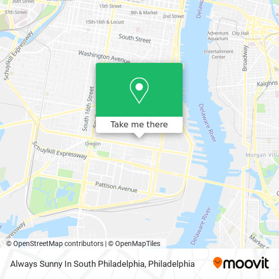 Mapa de Always Sunny In South Philadelphia