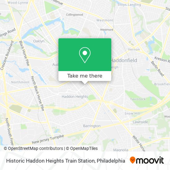 Historic Haddon Heights Train Station map