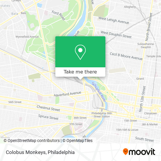 Colobus Monkeys map