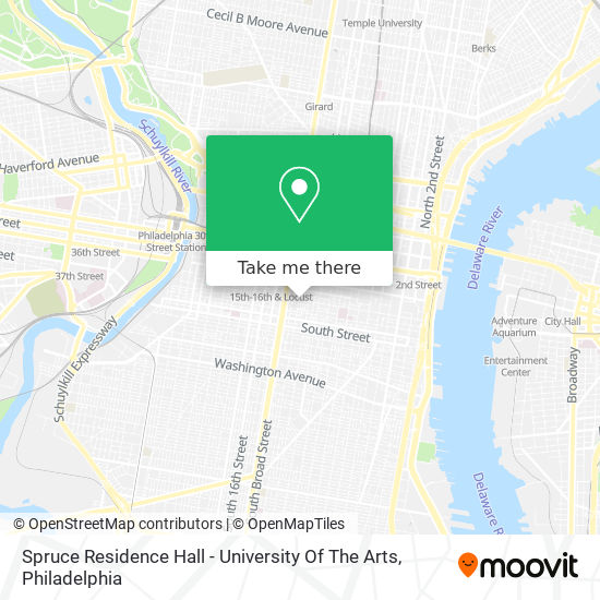 Spruce Residence Hall - University Of The Arts map