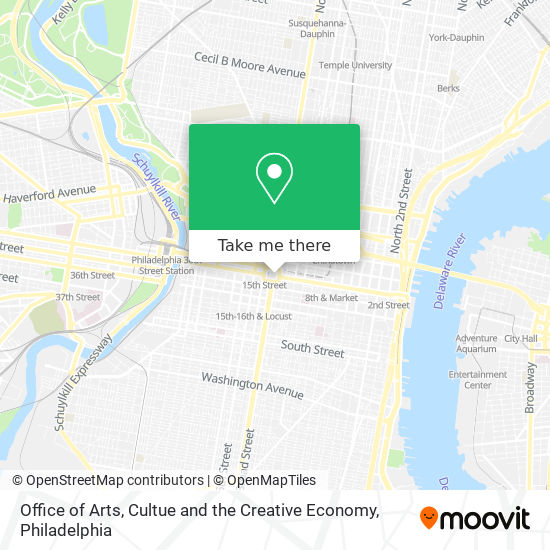 Office of Arts, Cultue and the Creative Economy map