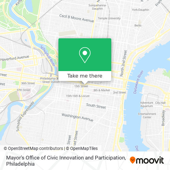 Mapa de Mayor's Office of Civic Innovation and Participation