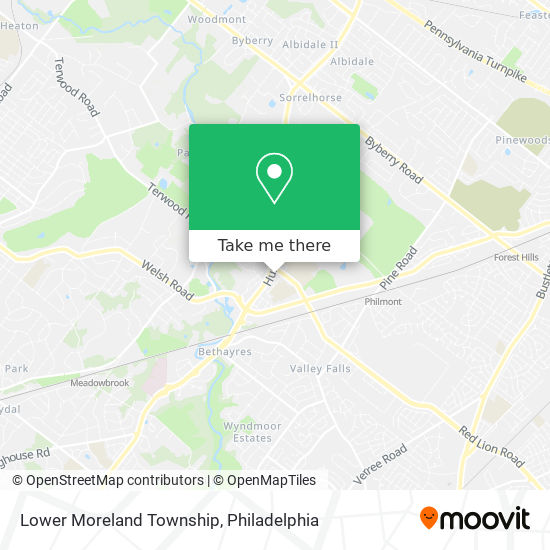 Mapa de Lower Moreland Township