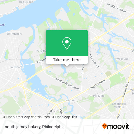 south jersey bakery map