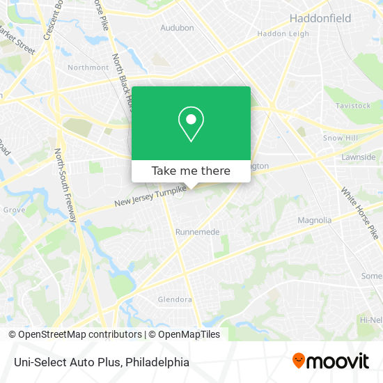 Uni-Select Auto Plus map
