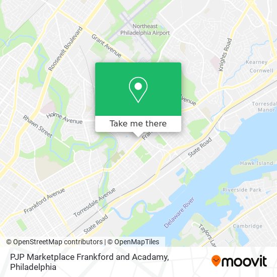 Mapa de PJP Marketplace Frankford and Acadamy