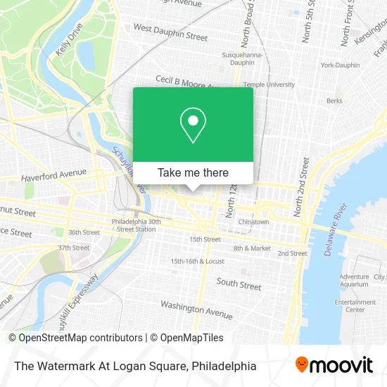 The Watermark At Logan Square map