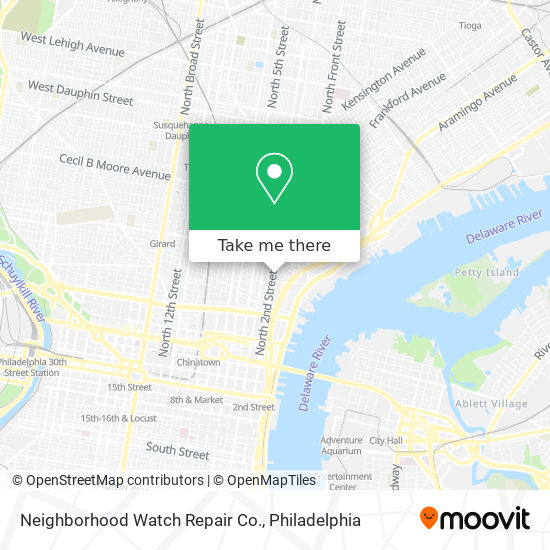 Mapa de Neighborhood Watch Repair Co.