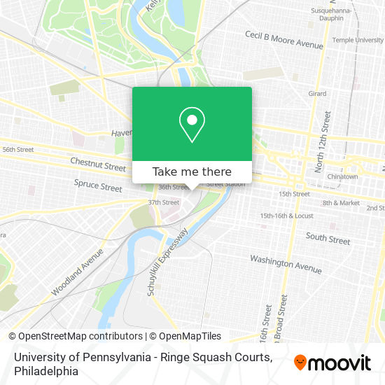 University of Pennsylvania - Ringe Squash Courts map