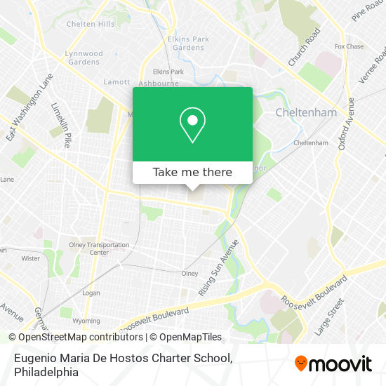 Mapa de Eugenio Maria De Hostos Charter School
