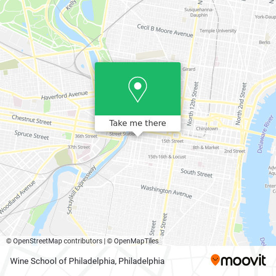 Wine School of Philadelphia map