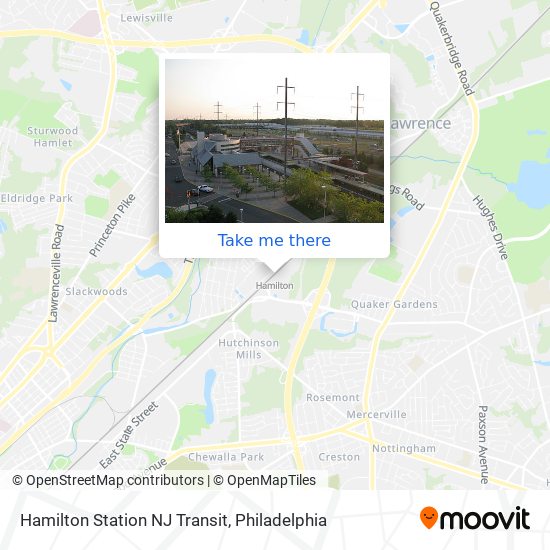 Hamilton Station NJ Transit map
