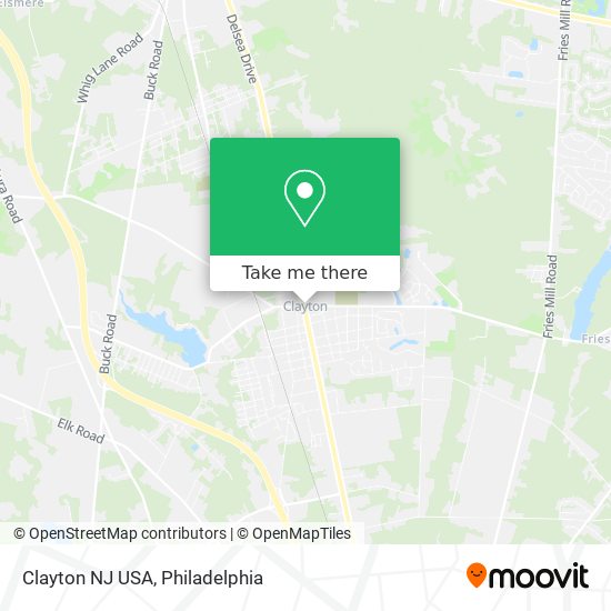Mapa de Clayton NJ USA