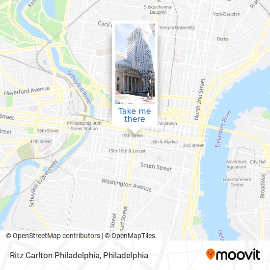 Mapa de Ritz Carlton Philadelphia