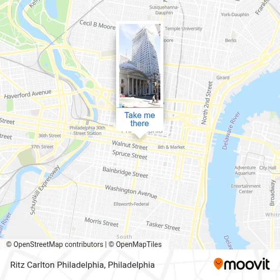 Ritz Carlton Philadelphia map