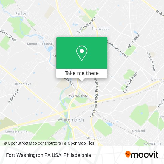 Mapa de Fort Washington PA USA