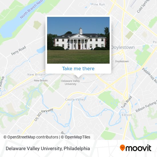 Delaware Valley University map