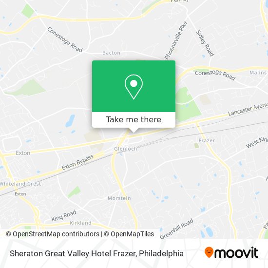 Mapa de Sheraton Great Valley Hotel Frazer