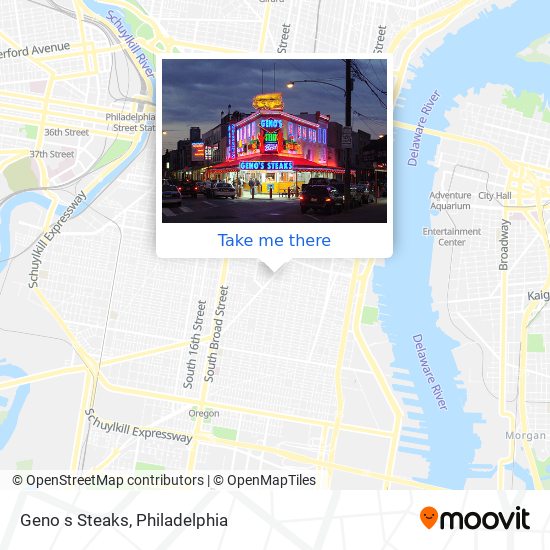 Mapa de Geno s Steaks