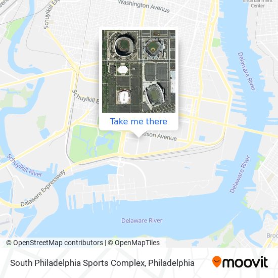 Mapa de South Philadelphia Sports Complex