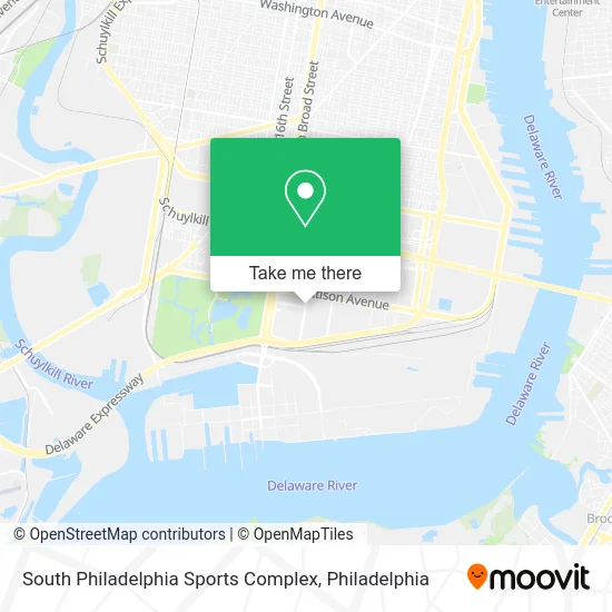 South Philadelphia Sports Complex map