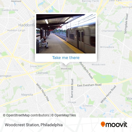 Woodcrest Station map