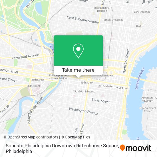 Mapa de Sonesta Philadelphia Downtown Rittenhouse Square